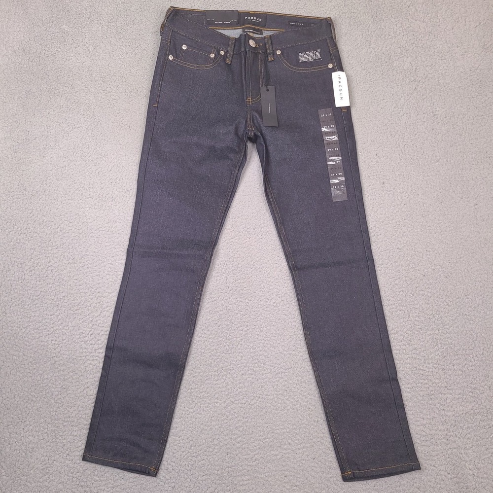 PacSun Skinny Jeans Mens 29x30 Indigo Blue Comfort Stretch Dark NWT